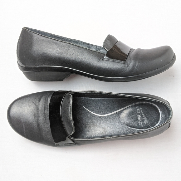 dansko black flats